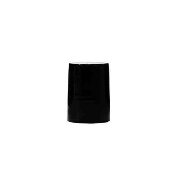 Black 16-415 PP Smooth Skirt Screw Cap - 10000 Caps / Case 1 Black 16-415 PP Smooth Skirt Screw Cap