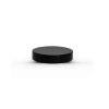 Black 43-400 PP Smooth Skirt Lid with Foam Liner