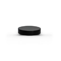 Black 43-400 PP Smooth Skirt Lid with Foam Liner