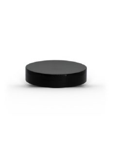 Black 48-400 PP Smooth Skirt Lid with Foam Liner