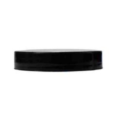 Black 58-400 PP Smooth Skirt Lid with (PS) Pressure Sensitive Liner