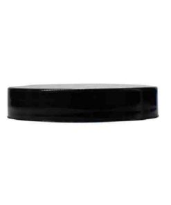 Black 58-400 PP Smooth Skirt Lid with (PS) Pressure Sensitive Liner