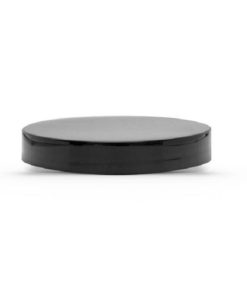 Black 70-400 PP Smooth Skirt Lid with PE Foam Liner
