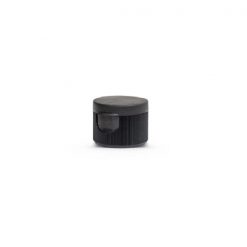 Black Polypropylene 20-410 Ribbed Skirt Hinged Flip Top Dispensing Cap