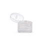 Clear Polypropylene 20-410 Smooth Skirt Hinged Flip Top Dispensing Cap