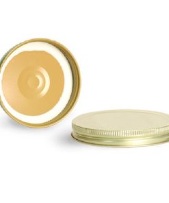70G Metal Caps, Gold Metal Plastisol Lined Caps