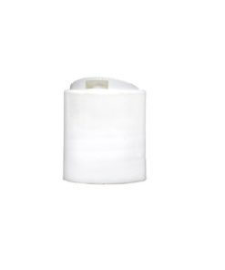 White 20-410 PP Smooth Wall Disc Top Unlined Cap
