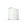 White 24-410 PP Smooth Wall Disc Top Cap with Heat Seal Liner