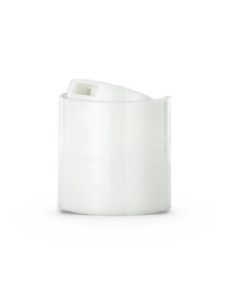 White 24-410 PP Smooth Wall Disc Top Unlined Cap