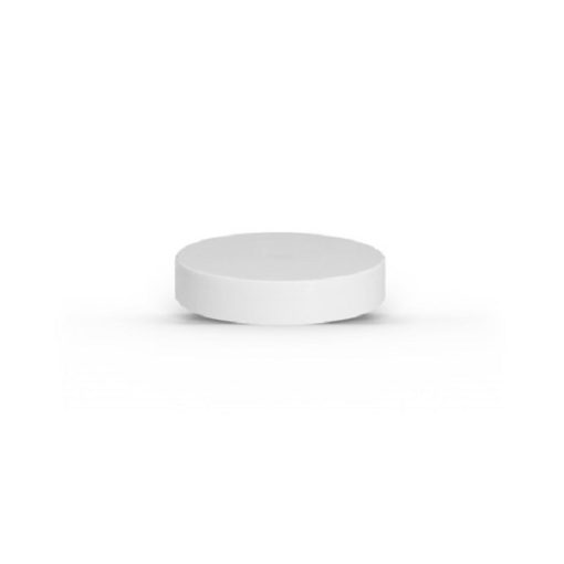White 43-400 PP Smooth Skirt Lid with Foam Liner