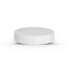 White 58-400 Skirt Lid with (PS) Liner