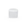 White Polypropylene 28-410 Smooth Skirt Round Flip Top Dispensing Cap