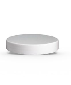 89-410 PP White Smooth Skirt Lid with (PS) Pressure Sensitive Liner
