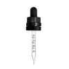 1 oz Black Child Resistant with Tamper Evident Seal Graduated Glass Dropper (18-400)