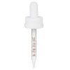 2 oz White Medical Grade Child Resistant Graduated Glass Dropper