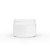 1 oz White Polypropylene Double Wall Straight Sided Jar