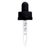 10 ml Black Glass Dropper with Tamper Evident Seal
