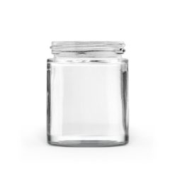 100g 50-400 Clear Glass Straight-Sided Round Jar
