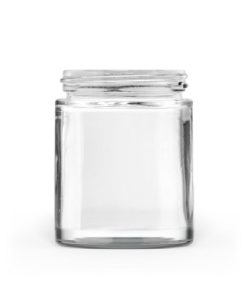100g 50-400 Clear Glass Straight-Sided Round Jar
