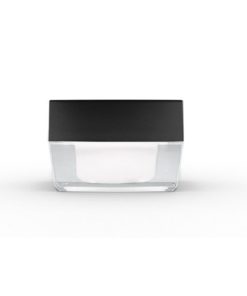 15g Square Acrylic Jar with Black Lid