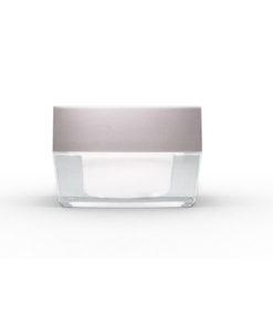 15g Square Acrylic Jar with Silver Lid