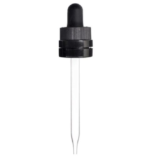 2 oz Child Resistant with Tamper Evident Seal Glass Dropper (18-400)