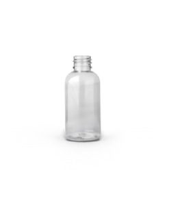 2 oz Clear PET Plastic Boston Round Bottle