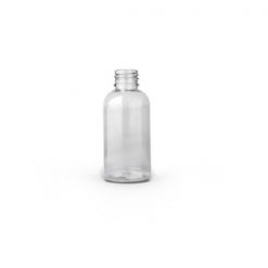 2 oz Clear PET Plastic Boston Round Bottle