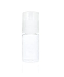30 ml Short PET Signature Wolf Bottle with Clear Flat Cap and Pre-Inserted Tip