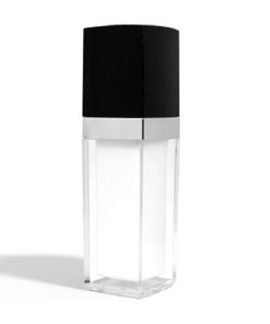 30 ml Square Acrylic Treatment Pump Bottle with Black Cap
