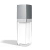 30 ml Square Acrylic Treatment Pump Bottle with Silver Cap