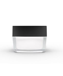 30g Square Acrylic Jar with Black Lid