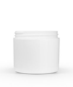 4 oz White Polypropylene Double Wall Straight Sided Jar