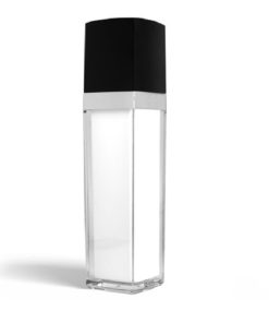 50 ml Square Acrylic Treatment Pump Bottle with Black Cap
