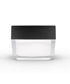 50g Square Acrylic Jar with Black Lid