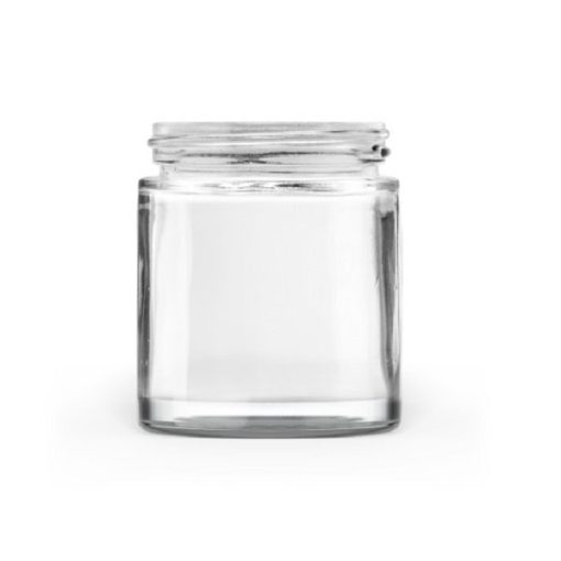 90g 50-400 Clear Glass Straight-Sided Round Jar