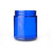 9 oz 70-400 Glass Cobalt Blue Straight Sided Round Jar