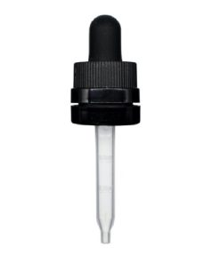 0.5 oz Black Child Resistant with Tamper Evident Seal Plastic Pipette Graduated Dropper (18-400)