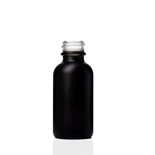 Matte Black 1oz Glass Boston Bottles