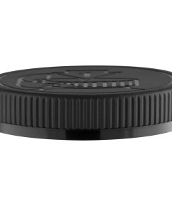 89mm 89-400 Black Child Resistant Cap (Pictorial) w/Foam Liner (3-ply) (225 Caps per Case)