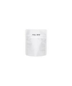 Eighth Ounce Matte White GRIP ‘N PULL™ Child Resistant Bag