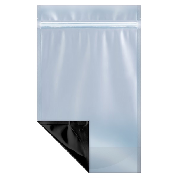 One Pound Clear/Black Barrier Bags - 500 Bags/Case 1 One Pound Clear/Black Barrier Bags