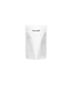 Quarter Ounce Matte White GRIP ‘N PULL™ Child Resistant Bag