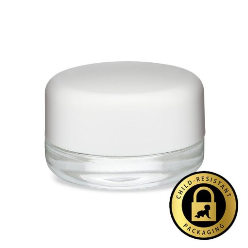 7ml Container W/ Child Resistant White Lid
