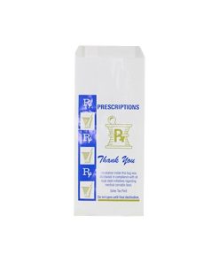 Small Glossy Rx Prescription Bags
