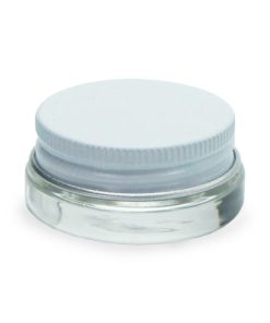 7ML White Aluminum Cap Concentrate Container
