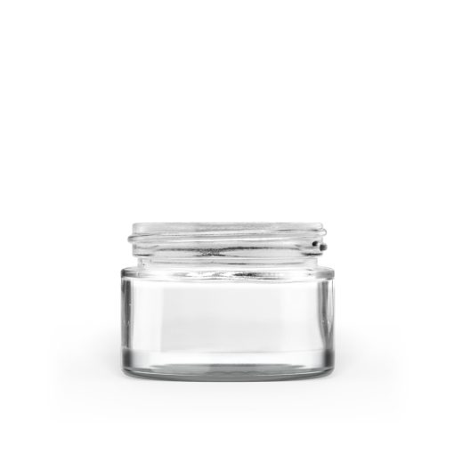 40g 50-400 Clear Straight-Sided Round Glass Jar