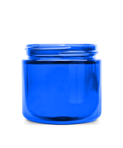 53-400 Cobalt Blue Straight-Sided Round Glass Jar