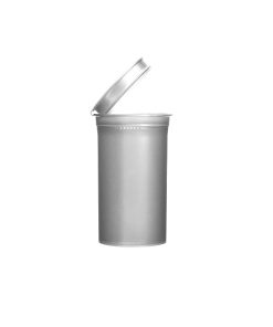 Opaque Silver Pop Top Bottles