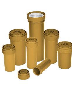 Opaque Gold Reversible Cap Vials